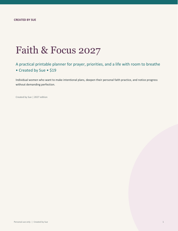 Cover of Faith & Focus 2027